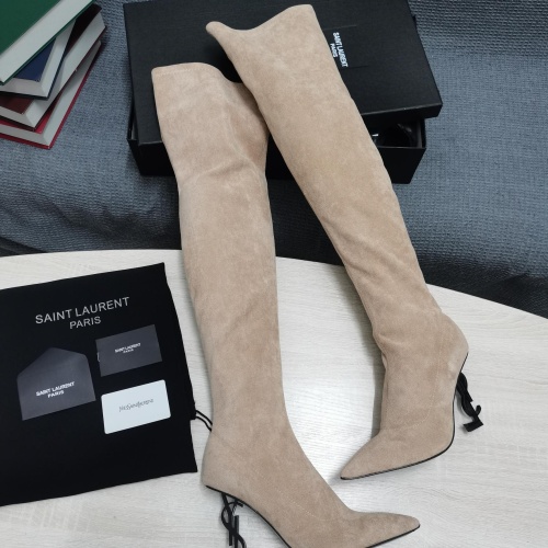 Replica Yves Saint Laurent YSL Boots For Women #1258404 $145.00 USD for Wholesale