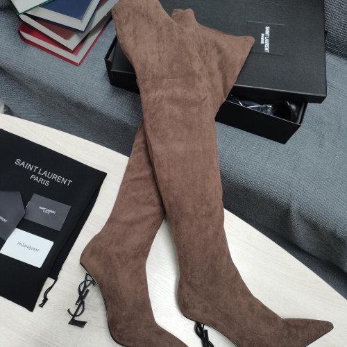 Replica Yves Saint Laurent YSL Boots For Women #1258405, $145.00 USD, [ITEM#1258405], Replica Yves Saint Laurent YSL Boots outlet from China