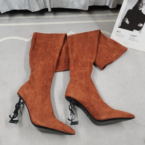 Replica Yves Saint Laurent YSL Boots For Women #1258406 $145.00 USD for Wholesale