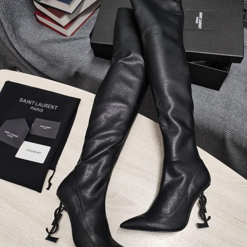 Replica Yves Saint Laurent YSL Boots For Women #1258408, $145.00 USD, [ITEM#1258408], Replica Yves Saint Laurent YSL Boots outlet from China