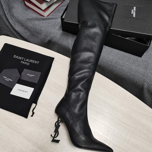 Replica Yves Saint Laurent YSL Boots For Women #1258408 $145.00 USD for Wholesale