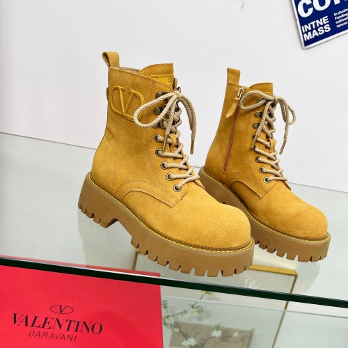 Replica Valentino Boots For Women #1258538 $112.00 USD for Wholesale