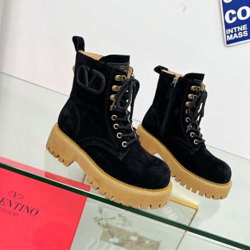 Replica Valentino Boots For Women #1258539 $112.00 USD for Wholesale