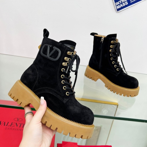 Replica Valentino Boots For Women #1258539 $112.00 USD for Wholesale