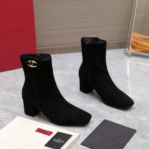 Replica Valentino Boots For Women #1258592 $130.00 USD for Wholesale