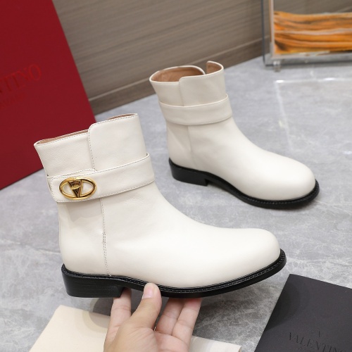 Replica Valentino Boots For Women #1258594 $130.00 USD for Wholesale