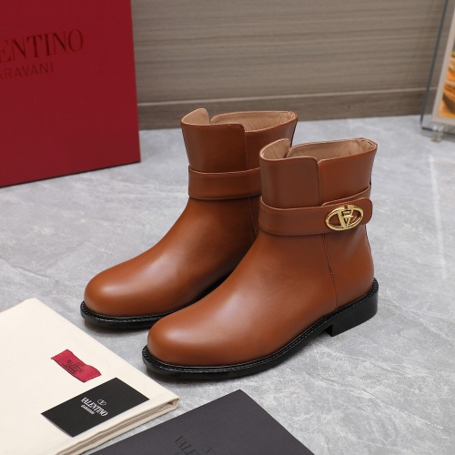 Replica Valentino Boots For Women #1258596, $130.00 USD, [ITEM#1258596], Replica Valentino Boots outlet from China