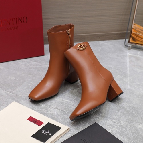 Replica Valentino Boots For Women #1258763 $130.00 USD for Wholesale