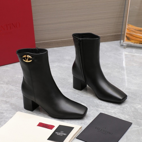 Replica Valentino Boots For Women #1258764 $130.00 USD for Wholesale