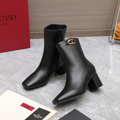 Replica Valentino Boots For Women #1258764 $130.00 USD for Wholesale