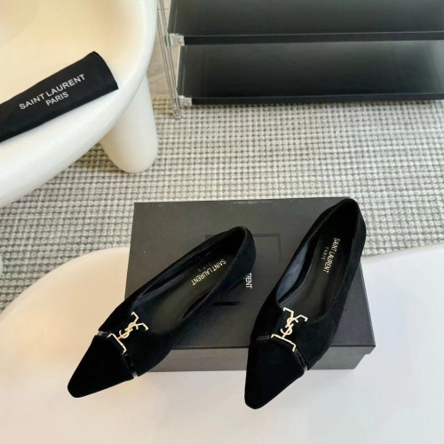 Replica Yves Saint Laurent YSL Flat Shoes For Women #1258912, $108.00 USD, [ITEM#1258912], Replica Yves Saint Laurent YSL Flat Shoes outlet from China