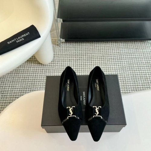 Replica Yves Saint Laurent YSL Flat Shoes For Women #1258912 $108.00 USD for Wholesale