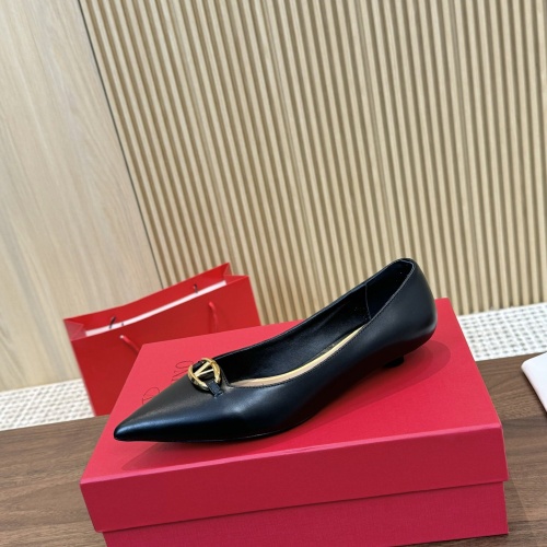 Replica Valentino Flat Shoes For Women #1259157 $102.00 USD for Wholesale