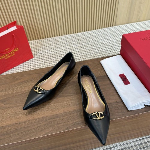 Replica Valentino Flat Shoes For Women #1259157 $102.00 USD for Wholesale