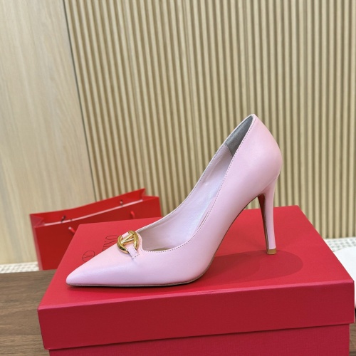 Replica Valentino High-Heeled Shoes For Women #1259172 $102.00 USD for Wholesale