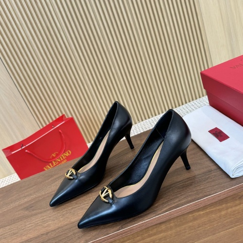 Replica Valentino High-Heeled Shoes For Women #1259177 $102.00 USD for Wholesale