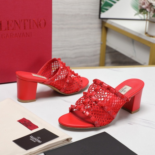 Replica Valentino Slippers For Women #1259185 $102.00 USD for Wholesale