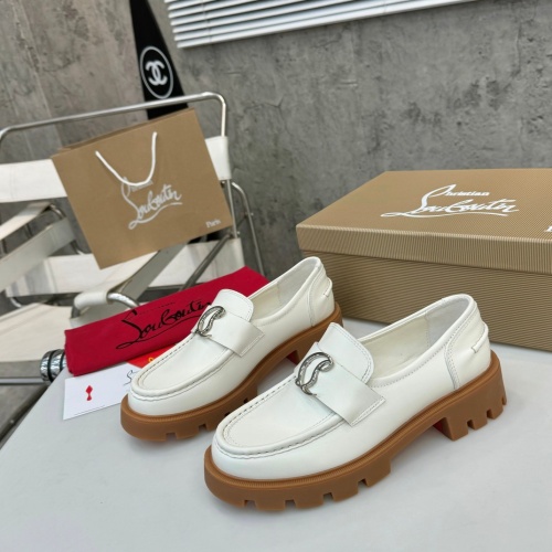 Replica Christian Louboutin Leather Shoes For Women #1259190, $105.00 USD, [ITEM#1259190], Replica Christian Louboutin Leather Shoes outlet from China