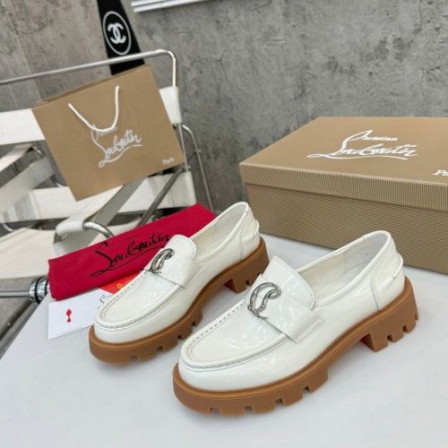 Replica Christian Louboutin Leather Shoes For Women #1259193, $105.00 USD, [ITEM#1259193], Replica Christian Louboutin Leather Shoes outlet from China