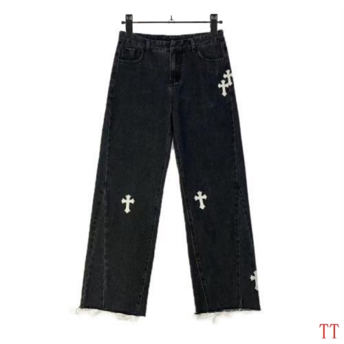 Replica Chrome Hearts Jeans For Men #1259389, $48.00 USD, [ITEM#1259389], Replica Chrome Hearts Jeans outlet from China