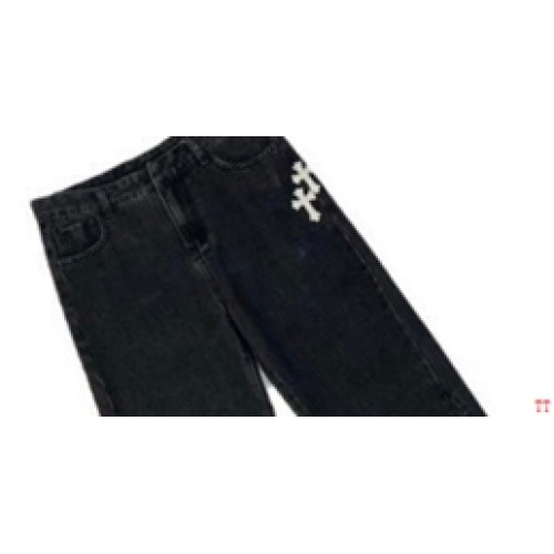 Replica Chrome Hearts Jeans For Men #1259389 $48.00 USD for Wholesale