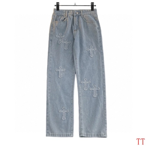 Replica Chrome Hearts Jeans For Men #1259390, $45.00 USD, [ITEM#1259390], Replica Chrome Hearts Jeans outlet from China