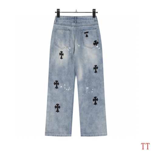 Replica Chrome Hearts Jeans For Men #1259394 $48.00 USD for Wholesale