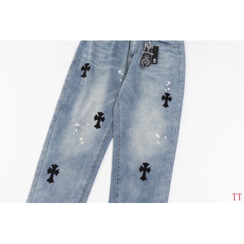 Replica Chrome Hearts Jeans For Men #1259394 $48.00 USD for Wholesale