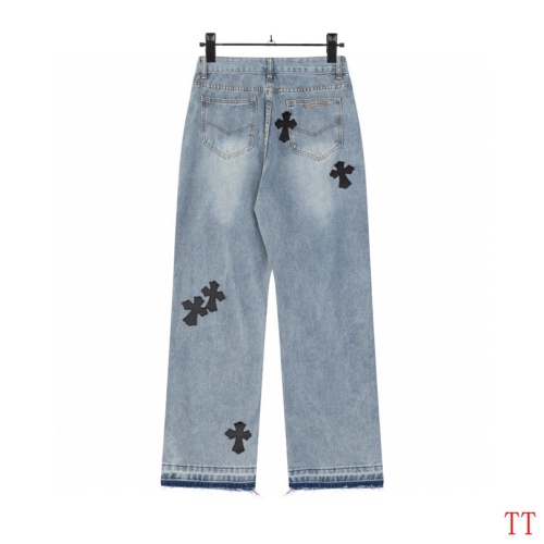 Replica Chrome Hearts Jeans For Men #1259397 $48.00 USD for Wholesale