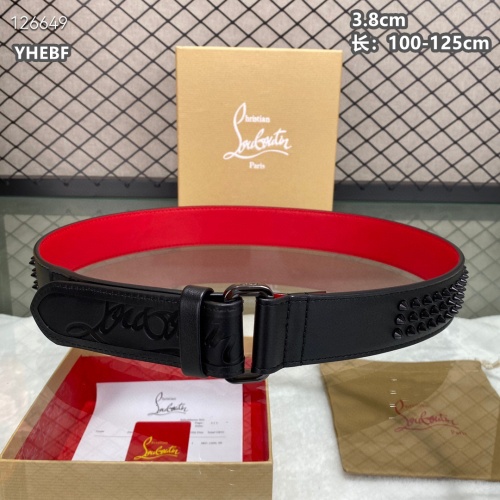 Replica Christian Louboutin CL AAA Quality Belts For Men #1259426 $98.00 USD for Wholesale