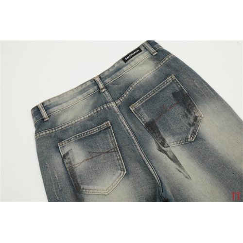 Replica Balenciaga Jeans For Men #1259442 $48.00 USD for Wholesale