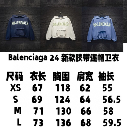 Replica Balenciaga Hoodies Long Sleeved For Unisex #1259495 $72.00 USD for Wholesale