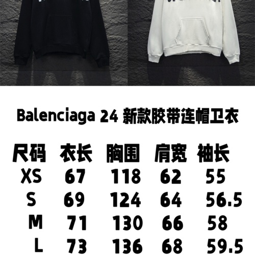 Replica Balenciaga Hoodies Long Sleeved For Unisex #1259501 $68.00 USD for Wholesale