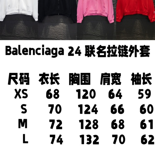 Replica Balenciaga Jackets Long Sleeved For Unisex #1259504 $82.00 USD for Wholesale