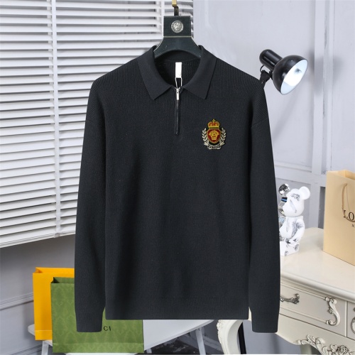 Replica Versace Sweaters Long Sleeved For Men #1259672, $52.00 USD, [ITEM#1259672], Replica Versace Sweaters outlet from China