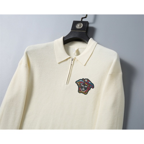 Replica Versace Sweaters Long Sleeved For Men #1259698 $52.00 USD for Wholesale