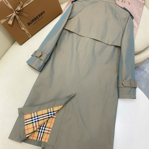 Replica Burberry Trench Coat Long Sleeved For Women #1260025 $202.00 USD for Wholesale