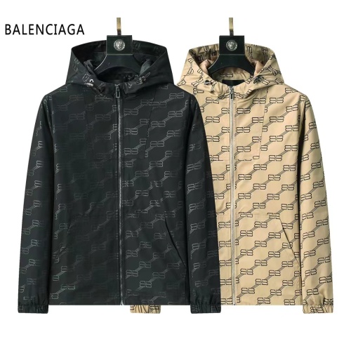 Replica Balenciaga Jackets Long Sleeved For Men #1260043 $52.00 USD for Wholesale