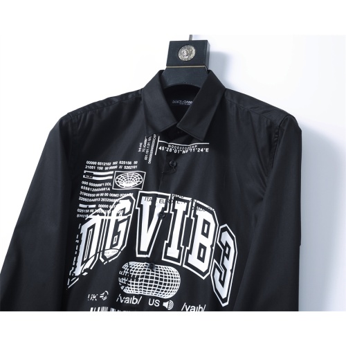 Replica Dolce & Gabbana D&G Shirts Long Sleeved For Men #1260167 $48.00 USD for Wholesale