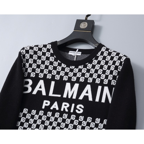 Replica Balmain Sweaters Long Sleeved For Men #1260289 $38.00 USD for Wholesale