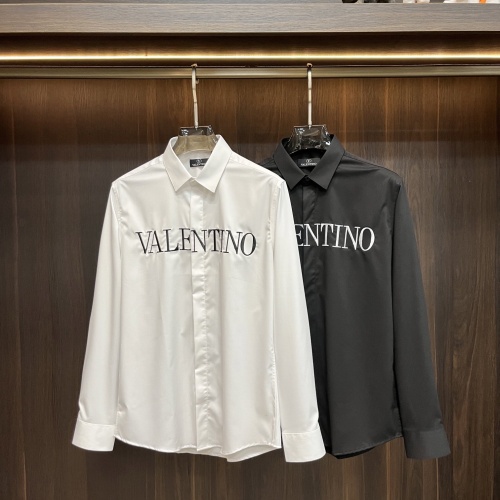 Replica Valentino Shirts Long Sleeved For Men #1260319 $68.00 USD for Wholesale