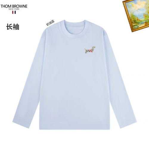 Replica Thom Browne TB T-Shirts Long Sleeved For Unisex #1260447, $34.00 USD, [ITEM#1260447], Replica Thom Browne TB T-Shirts outlet from China