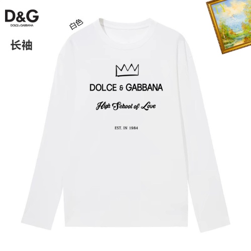 Replica Dolce &amp; Gabbana D&amp;G T-Shirts Long Sleeved For Unisex #1260485, $34.00 USD, [ITEM#1260485], Replica Dolce &amp; Gabbana D&amp;G T-Shirts outlet from China