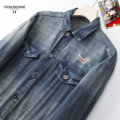 Replica Thom Browne Jackets Long Sleeved For Men #1260517 $68.00 USD for Wholesale