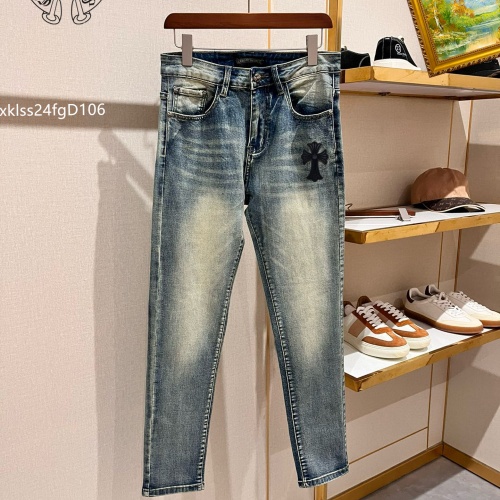 Replica Chrome Hearts Jeans For Men #1260657 $48.00 USD for Wholesale