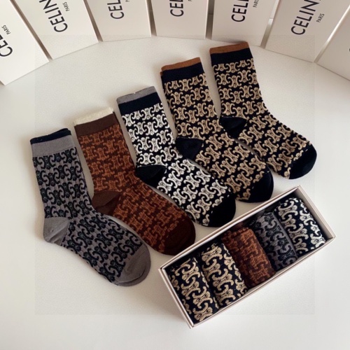 Replica Celine Socks #1261090 $29.00 USD for Wholesale