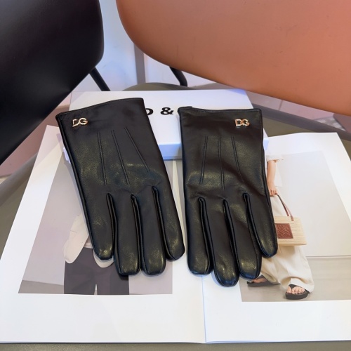 Replica Dolce & Gabbana Gloves For Men #1261207 $48.00 USD for Wholesale