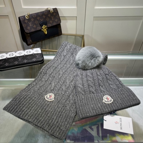 Replica Moncler Hat and Scarf Set #1261300, $48.00 USD, [ITEM#1261300], Replica Moncler Hat and Scarf and Glove Set outlet from China