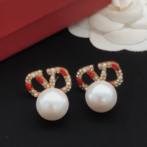 Replica Valentino Earrings For Women #1261510 $32.00 USD for Wholesale