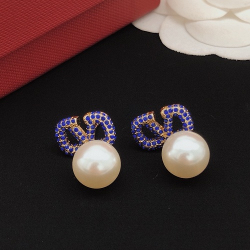 Replica Valentino Earrings For Women #1261511 $32.00 USD for Wholesale